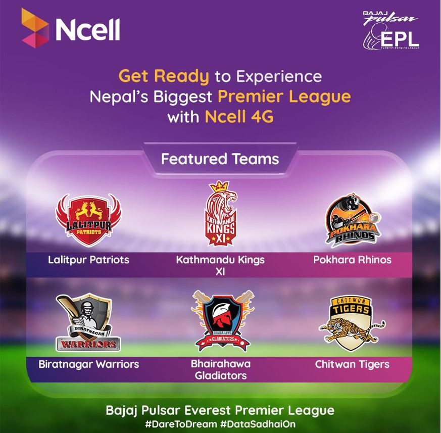 Bajaj Pulsar Everest Premier League Connected by Ncell