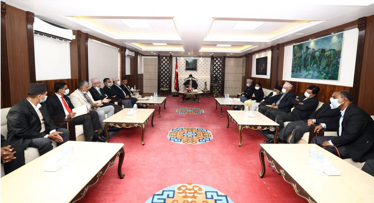 Nepal Bar Association officials hold meeting with PM Deuba