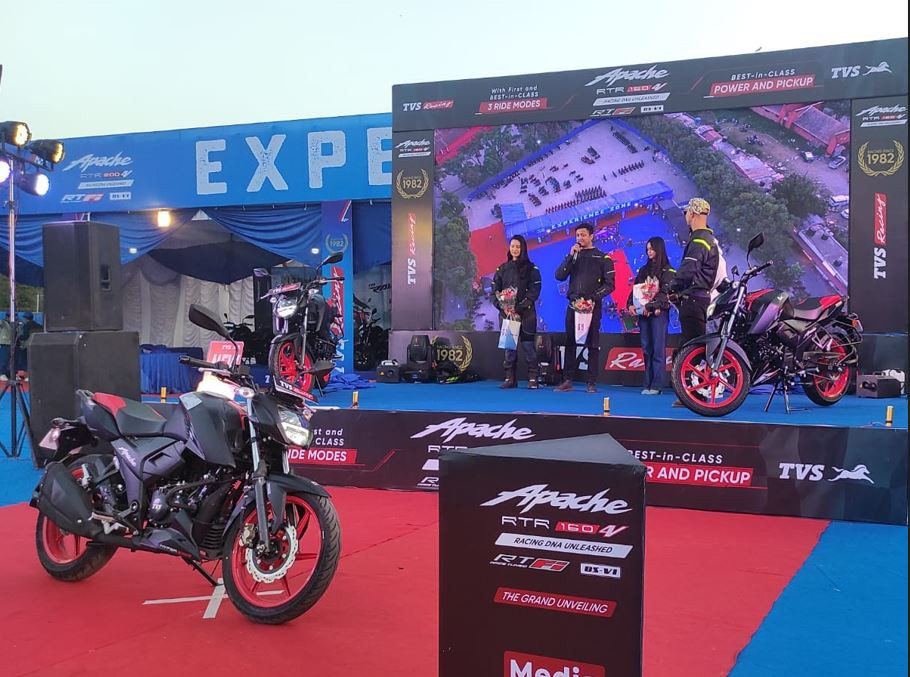TVS Motor Company launches the all new 2024 TVS Apache RTR 160 4V Fi in Nepal