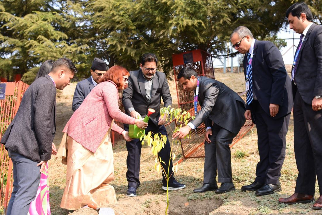 नेपाल एसबिआई बैंकद्वारा पशुपति मन्दिर परिसरंमा वृक्षारोपण कार्यक्रम